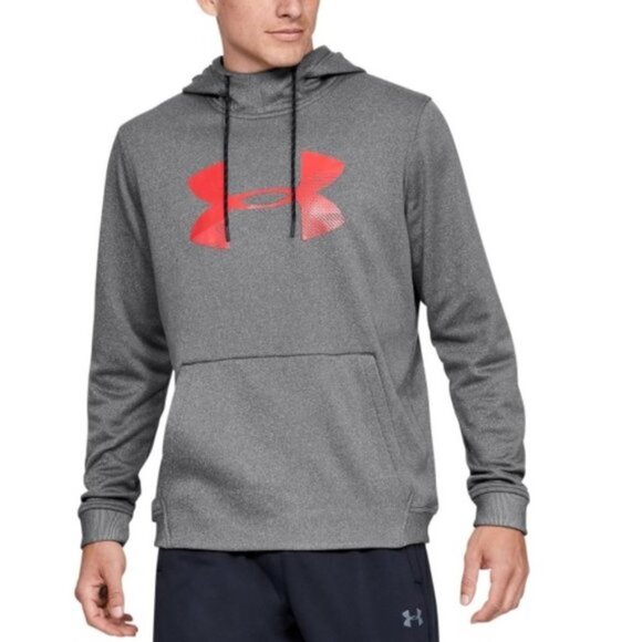 Under Armour Men's Armour Fleece Big-Logo Hoodie - Picture 1 of 2